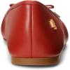 image:imageLauren Ralph Lauren Jayna LeatherTrim Denim FlatsRed Sunstone