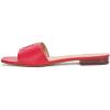 image:imageLauren Ralph Lauren womens Everley Nappa Leather Slide SandalFestive Red