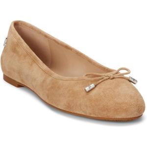 image:imageLauren Ralph Lauren Jayna LeatherTrim Denim FlatsCamel