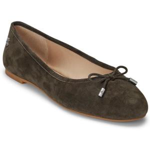 image:imageLauren Ralph Lauren Jayna LeatherTrim Denim FlatsDark Olive
