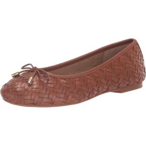 image:imageLauren Ralph Lauren Jayna LeatherTrim Denim FlatsDeep Saddle Tan