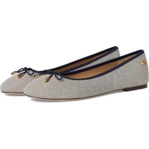 image:imageLauren Ralph Lauren Jayna LeatherTrim Denim FlatsNavy